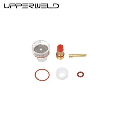 Großes Champagner-Klar-Düsen-Kit WP17 18 26 Gaslinsen-Wiegel-Sammler für Tig-Verbrauchsmaterialien