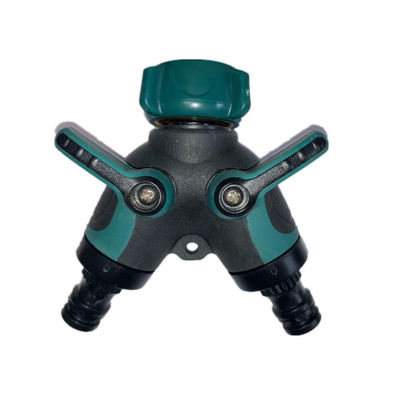 Messing-Gartenschlauch-Anschluss-Tap-Splitter mit 2 Ventilen und 2 Waschmaschinen