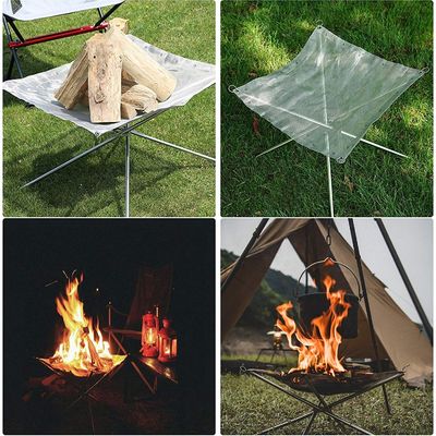 Auf dem Tisch befindet sich ein Bio-Feuerloch, ein einbrechender Stahlnetzkamin für den Hinterhof und den Garten