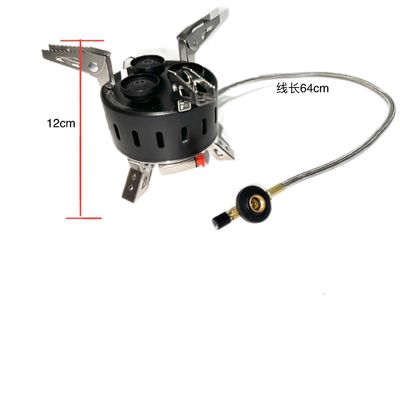 Außen-Gaskocher mit drei Sprühköpfen Mini-Portable Faltbar Camping Brenner