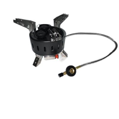 Außen-Gaskocher mit drei Sprühköpfen Mini-Portable Faltbar Camping Brenner