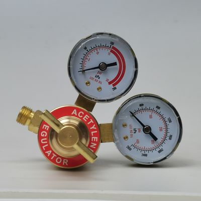 Doppelkopf-Druckregulierungsgerät mit Messingstange und einstellbarem Druck