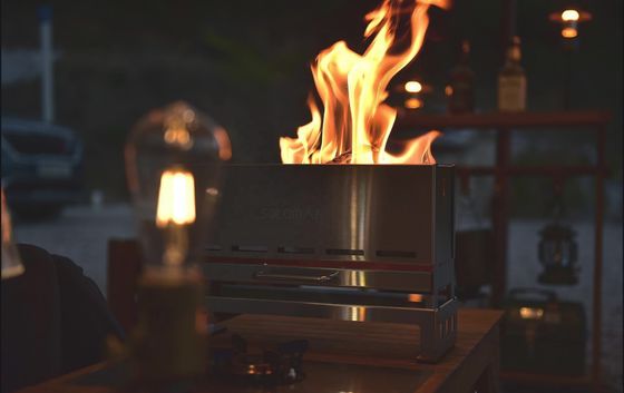 Outdoor Camping Edelstahl Grillkocher Saubere Veredelung Oberhalb-Einheit Brenntisch