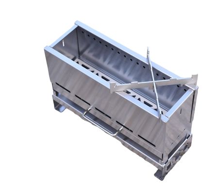 Brushed Edelstahl Portable 304 Feuerstelle Holzkohle Lagerfeuerkocher für den Außengrill