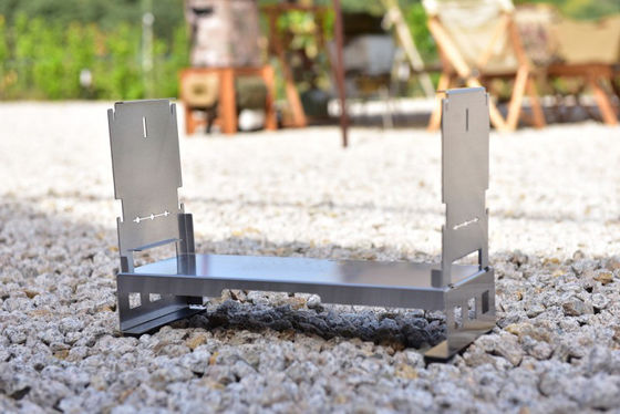 Brushed Edelstahl Portable 304 Feuerstelle Holzkohle Lagerfeuerkocher für den Außengrill