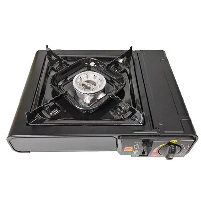 Portable Brushed Edelstahl Camping Gaskocher für Hochdruck Winddicht Kochen