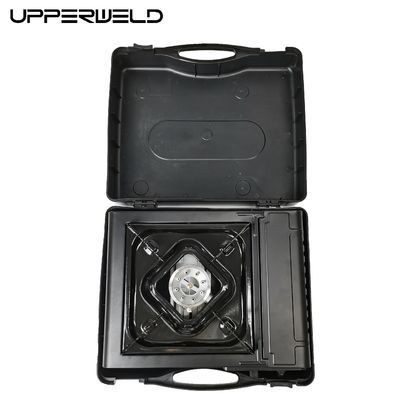 Portable Brushed Edelstahl Camping Gaskocher für Hochdruck Winddicht Kochen