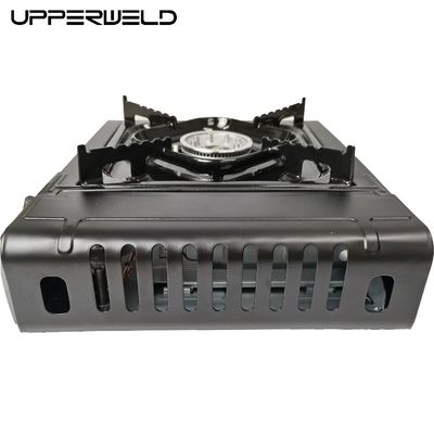 Portable Brushed Edelstahl Camping Gaskocher für Hochdruck Winddicht Kochen