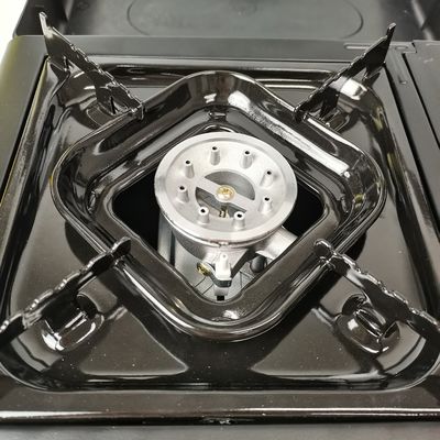 Portable Brushed Edelstahl Camping Gaskocher für Hochdruck Winddicht Kochen