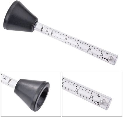 Durchsichtige 25 ml Messdurchflussmesser für das Schweißen von Mig Tig-Schweißmaschinen