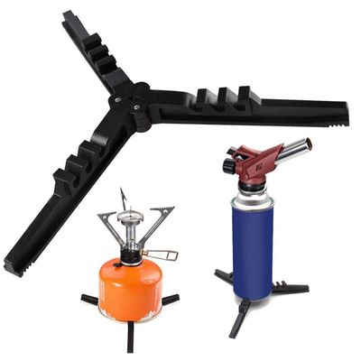 Kunststoff-Gasbehälter Basis Halterung Camping Klappbehälter Stand Rucksack Brennstoffstabilisator