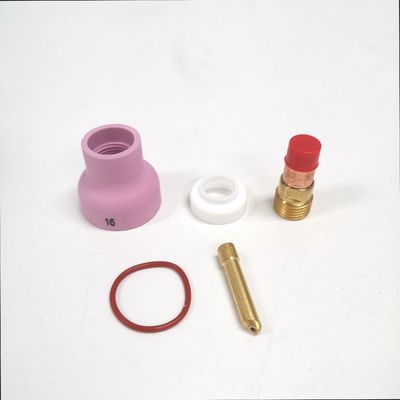 WP17 18 26 Tig Verbrauchsmaterialien Taschenlampe Gaslinsen Keil Sammeln Champagner Düse 53NACN Kit
