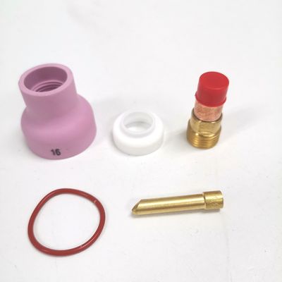 WP17 18 26 Tig Verbrauchsmaterialien Taschenlampe Gaslinsen Keil Sammeln Champagner Düse 53NACN Kit