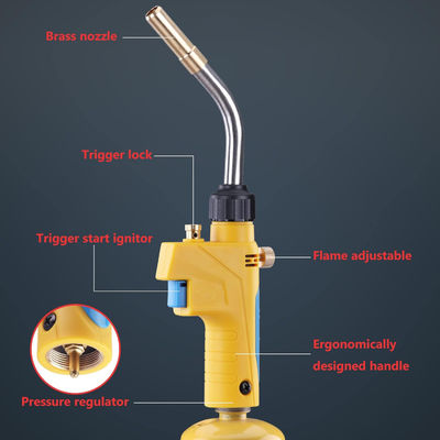Kupferrohre Propanfackel für HVAC-Löt- und Brazing-Trigger Start Mapp Gasfackel