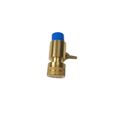 "-20" Zähne Linksguss Oberfläche Festmetall Sauerstoffregulator Tankventil N.W. 223,6g