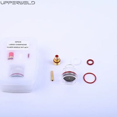 WP-17/18/26 2.4 TIG Schweißlampe Gasobjektiv-Kit 1/16' 3/32' 1/8' Durchsichtige Düse Pyrex Cup Kit