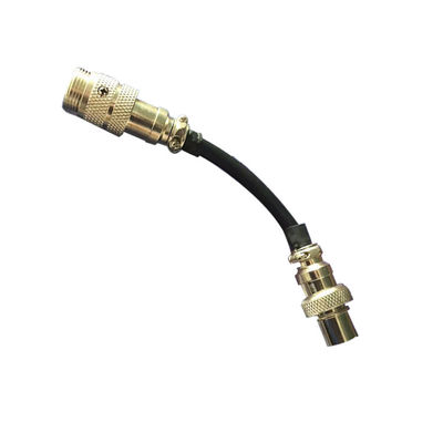 Zusammengestellte schwarze 5-Stift-Männliche-zu-Männlichen-HF-Drahtadapter Steuerdrahtstecker für TIG-Schweißzubehör