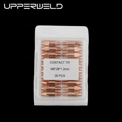 Oberliche schöne Farbe Kontakt Spitze Mig Schweißlampe mit M6 * 28mm 1,2mm Schweißzubehör