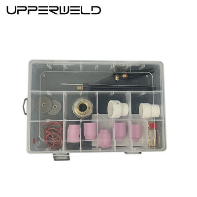 27PCS TIG Schweißlampe Zubehör für WP-9/20 2,4 mm Durchmesser Keramik Düse enthalten