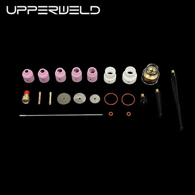 27PCS TIG Schweißlampe Zubehör für WP-9/20 2,4 mm Durchmesser Keramik Düse enthalten