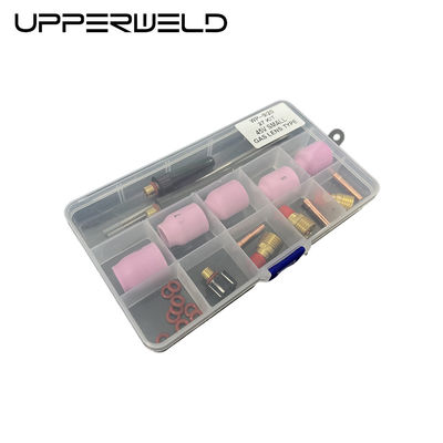 Pink UPPERWELD 27PCS TIG Schweißlampe Zubehör 53N Serie Keramik Düse TIG Ersatzteile enthalten Gaslinsen