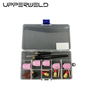 Pink UPPERWELD 27PCS TIG Schweißlampe Zubehör 53N Serie Keramik Düse TIG Ersatzteile enthalten Gaslinsen