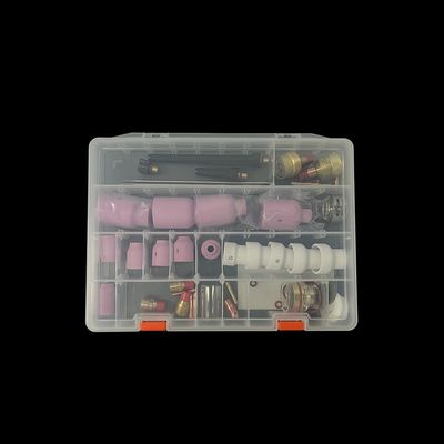 57PCS TIG Schweißlampe Zubehör Großes Keramikdüsen TIG Ersatzteile in Rosa
