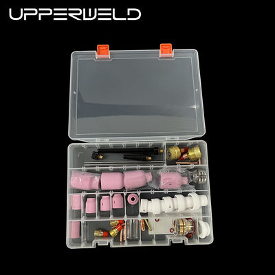 57PCS TIG Schweißlampe Zubehör Großes Keramikdüsen TIG Ersatzteile in Rosa