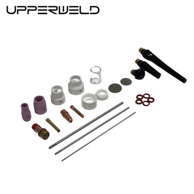24PCS Aluminium und klare Düse TIG Schweißlampe Ersatzteile für kundenspezifische Unterstützung