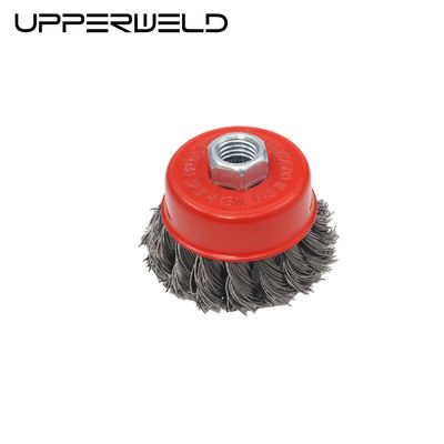 Zusammengestellte Unterstützung 3 Zoll Drehdrahtradbürste für Schweißverbrauchsmaterialien M14*75*2mm