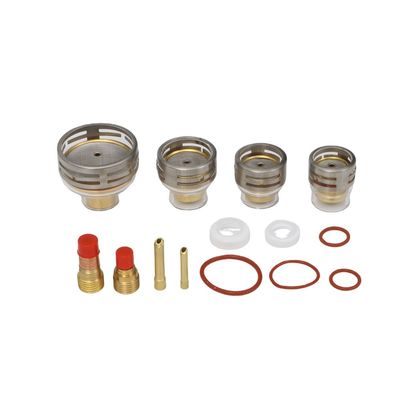 Zusammengestellte Unterstützung Glas-Keramik-Tasse Klar Düse-Kit für TIG Schweißen WP 9/20/17/18/26