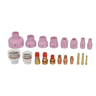 Zusammengestellte Unterstützung Glas-Keramik-Tasse Klar Düse-Kit für TIG Schweißen WP 9/20/17/18/26