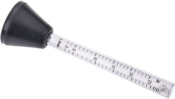 Genaue und dauerhafte Argon-CO2-Gas-Flussskala-Tester für TIG MIG Schweißbereich 0-25L/min