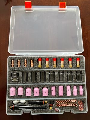 TIG-Schweißfackel mit Keramikbecher und klarem Düsen 17 18 26 74 Kits