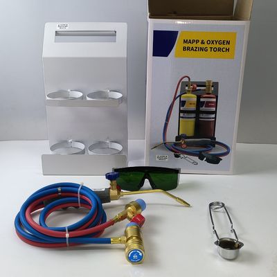 Sauerstoff-Torch-Kit mit Sicherheitsbrille Portable Zylinder 1,5 m Twin Hose Mapp Torch Set